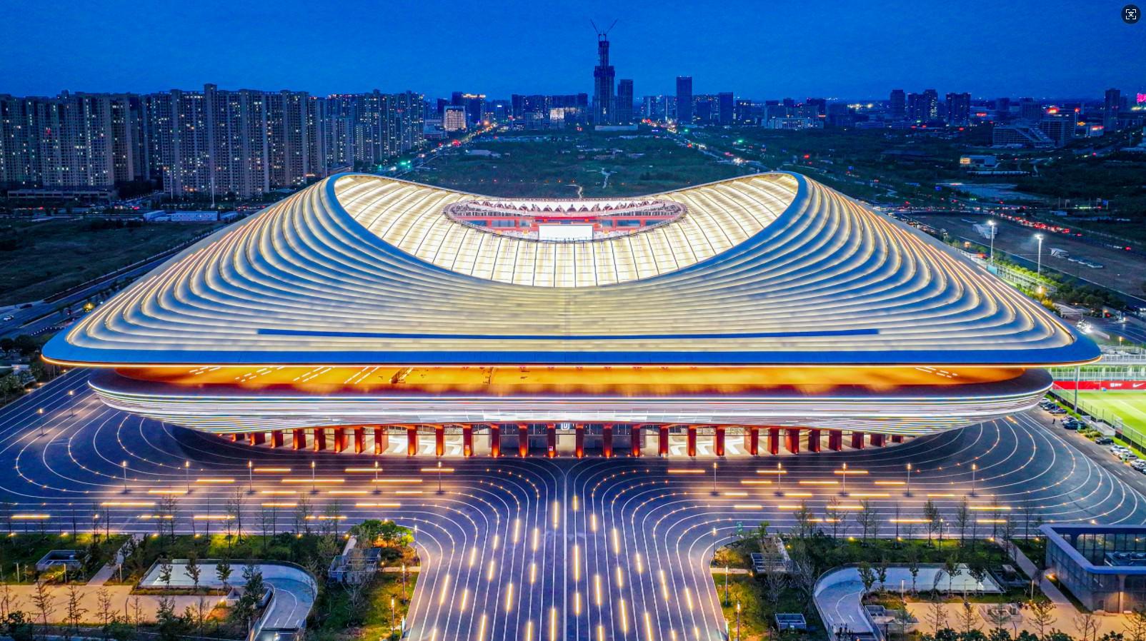 图集：西安国际足球中心明日迎首场正式比赛，抢先欣赏新球场